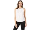 Tommy Hilfiger Daisy Embroidered Collar Woven Blouse (ivory) Women's Blouse