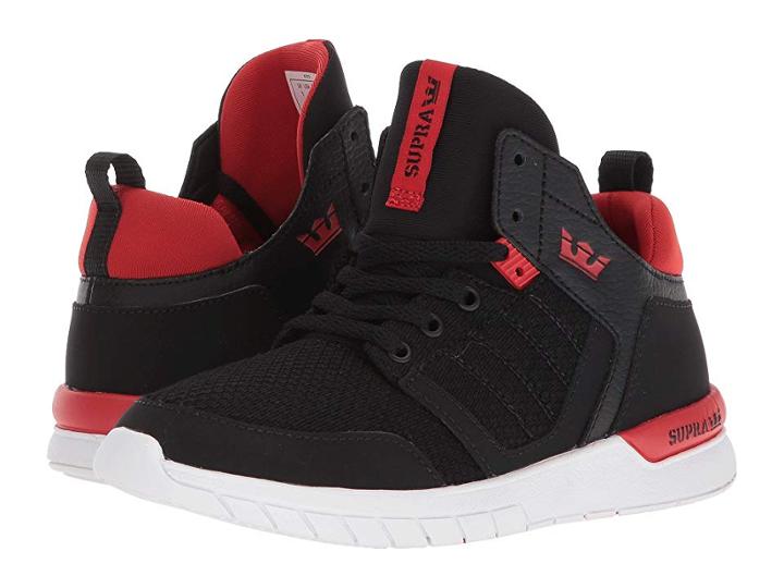 Supra Kids Method (little Kid) (black/risk Red/white) Boy's Shoes