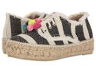 Loeffler Randall Alfie (black Stripe/multi Woven Raffia) Women's Lace Up Casual Shoes
