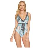Seafolly Moroccan Moon V-neck Maillot (atlantic) Women's Swimsuits One Piece