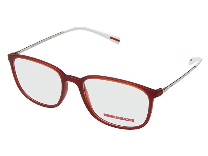 Prada 0ps 03hv (transparent Bordeaux Rubber) Fashion Sunglasses