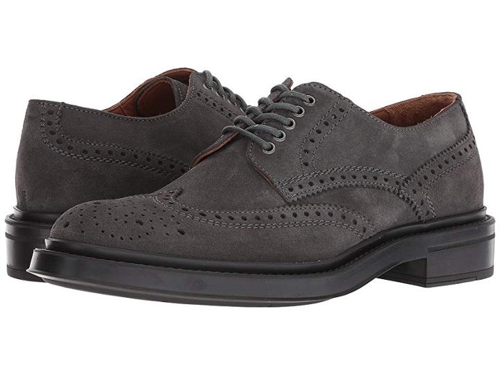 Aquatalia Landon (charcoal Suede) Men's Shoes