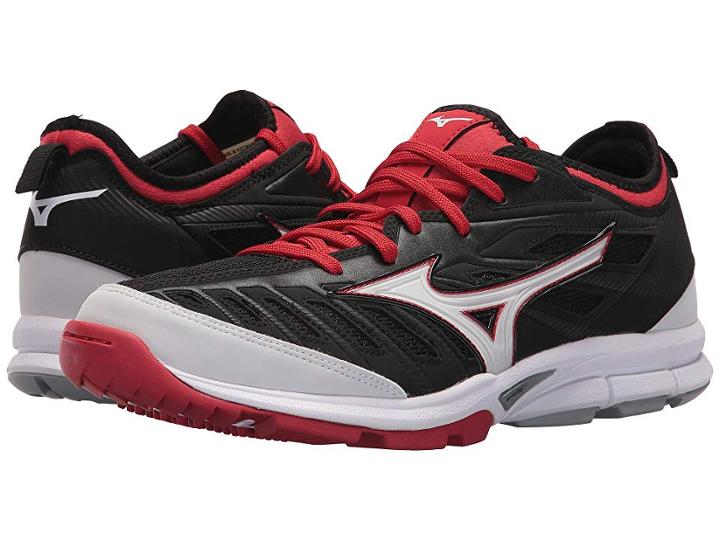 Mizuno Player's Trainer 2 Baseball (black/red) Men's Shoes