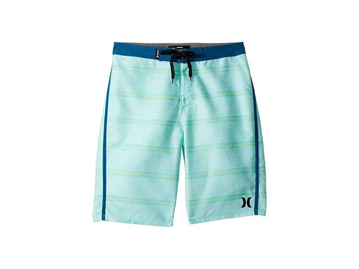 Hurley Kids Shoreline Boardshorts (big Kids) (green Glow) Boy's Swimwear