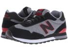 New Balance Classics Ml515 (black/red Suede/mesh) Men's Classic Shoes