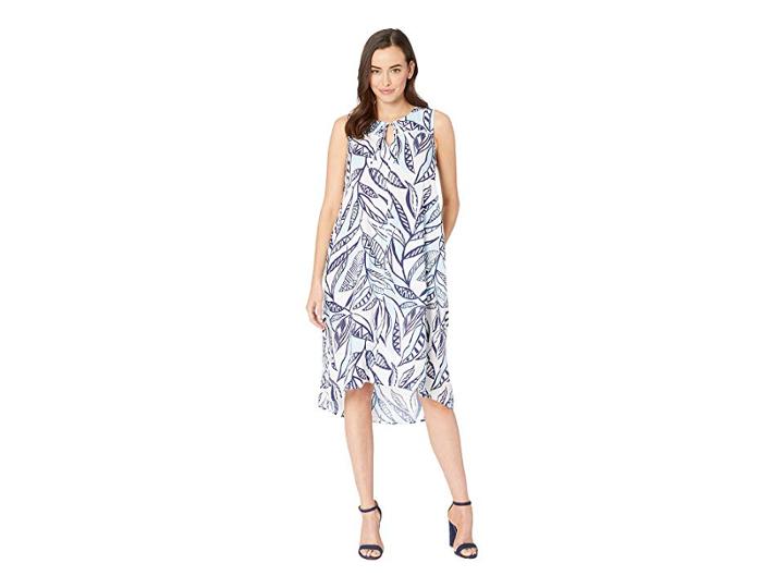 Fresh Produce Palm Leaves Ada Dress (white) Women's Dress
