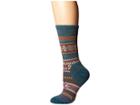 Smartwool Chup Exc Crew (mediterranean Green Heather) Women's Crew Cut Socks Shoes