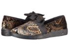 Soft Style Pazazz (black Paisley Velvet) Women's Flat Shoes
