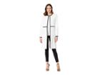 Calvin Klein Lux Long Piped Topper (white/black) Women's Clothing