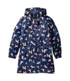 Joules Kids Waterproof Packable Jacket (toddler/little Kids/big Kids) (french Navy Dotty Dogs) Girl's Coat