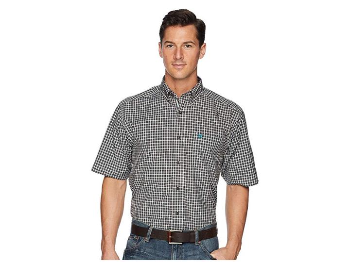 Ariat Country Horizon Newton Shirt (potting Soil) Men's Short Sleeve Button Up