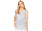 Nic+zoe Sandy Sequins Tank Top (indigo Wash) Women's Sleeveless