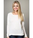Alternative Eco-heather Slouchy Pullover (eco Ivory) Women's Long Sleeve Pullover