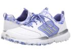 Adidas Golf Adistar Sport (ftwr White/silver Metallic/baja Blue-tmag) Women's Golf Shoes