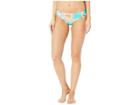 Trina Turk Shangri La Floral Shirred Side Hipster Bottoms (jade) Women's Swimwear