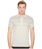Billy Reid Gradient Polo (natural/light Grey) Men's Clothing