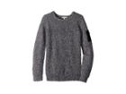 Appaman Kids Extra Soft Knit Rogue Sweater With Elbow Detail (toddler/little Kids/big Kids) (navy Melange) Boy's Sweater