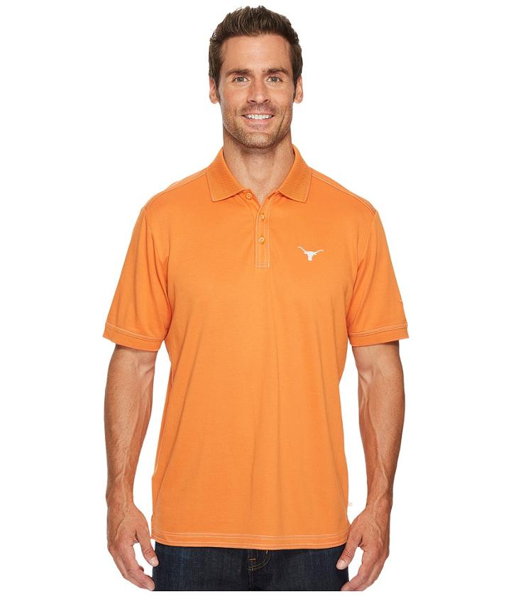 Tommy Bahama Texas Longhorns Collegiate Series Clubhouse Alumni Polo (university Of Texas) Men's Clothing