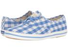Keds X Kate Spade New York Champion Gingham (periwinkle) Women's Shoes
