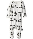 Nununu Braille Footed Overall (infant) (white) Boy's Overalls One Piece
