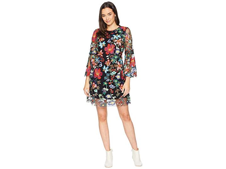 Hale Bob Out Of This World Embroidered Lace Virginie Dress (red) Women's Dress