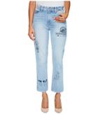Paige High-rise Sarah Straight In Briezy (briezy) Women's Jeans