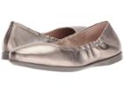Ecco Incise Enchant Ballerina (warm Grey Cow Leather) Women's Flat Shoes