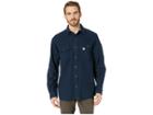 Carhartt Beartooth Solid Long Sleeve Shirt (navy Heather) Men's Long Sleeve Button Up