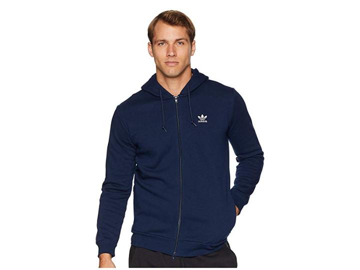 Adidas Originals Trefoil Fleece Hoodie (collegiate Navy) Men's Sweatshirt