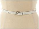 Michael Michael Kors - Michael Kors 12mm Skinny Zipper Panel Belt (white