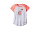 Under Armour Kids Softball Donut Short Sleeve Tee (toddler) (white) Girl's T Shirt