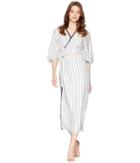 The Jetset Diaries Aries Stripe Shirtdress (navy Stripe) Women's Dress