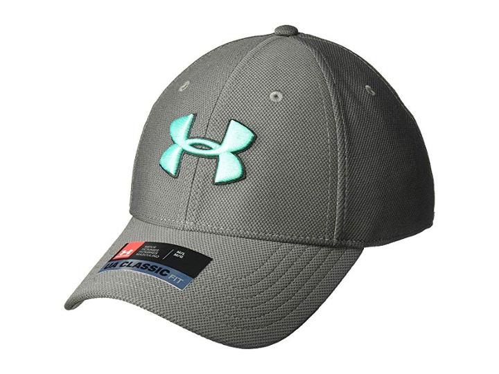 Under Armour Blitzing 3.0 Cap (charcoal/black/green Malachite) Baseball Caps