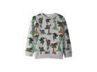 Stella Mccartney Kids Biz Snail Printed Fleece Sweater (toddler/little Kids/big Kids) (grey) Boy's T Shirt