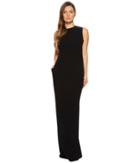 Escada Gsanna Sleeveless Gown (black) Women's Dress