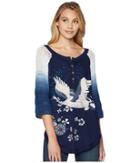 Free People Tranquility Tee (navy) Women's T Shirt