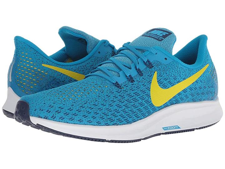 Nike Air Zoom Pegasus 35 (blue Orbit/bright Citron/blue Void) Men's Running Shoes