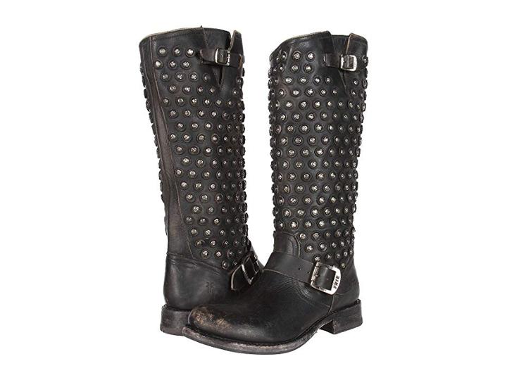 Frye Jenna Disc (black Stone Wash) Women's Pull-on Boots