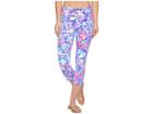Lilly Pulitzer Upf 50+ Luxletic Weekender Cropped Legging (multi Cabana Cocktail) Women's Casual Pants
