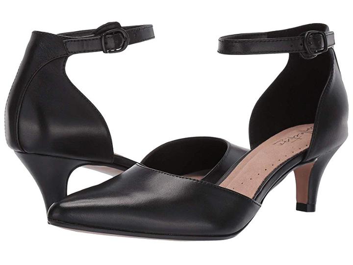 Clarks Linvale Edyth (black Leather) Women's Shoes
