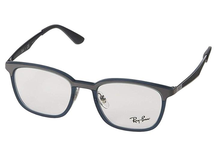 Ray-ban 0rx7117 (matte Trasparent Grey/blue) Fashion Sunglasses
