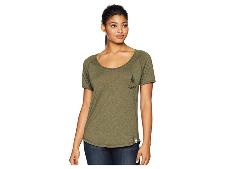 Tentree Unplug Tee (olive Night) Women's T Shirt