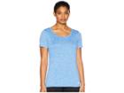 Nike Dry Legend Cross-dye Tee (signal Blue/cobalt Tint/white) Women's Short Sleeve Pullover