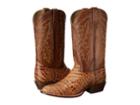 Roper Printed Caiman Round Toe Boot (brandy) Cowboy Boots