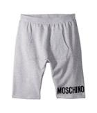 Moschino Kids Sweatshorts W/ Front Pocket Logo Detail (big Kids) (grey) Boy's Shorts