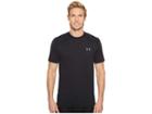 Under Armour Sunblock Short Sleeve Rashguard (black/cruse Blue) Men's Clothing