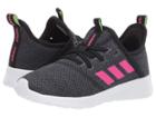 Adidas Kids Cloudfoam Pure (little Kid/big Kid) (core Black/shock Pink/grey Six) Kid's Shoes