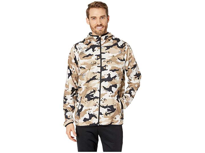Nike Dry Jacket Team Woven 2l Camo (desert Sand/white) Men's Clothing