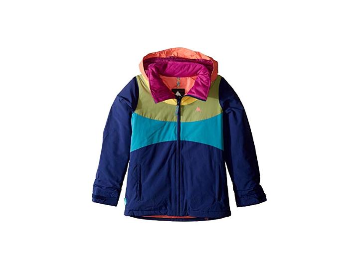 Burton Kids Girls Hart Jacket (little Kids/big Kids) (spellbound/georgia Peach/sunglow/mosstone) Girl's Coat