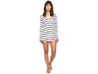 Splendid Stitch Hoodie Tunic Cover-up (navy) Women's Swimwear